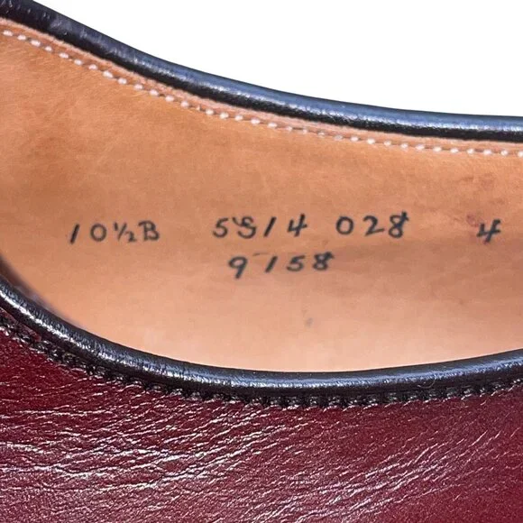 Brooks Brothers Men’s Brown Leather Cap-Toe Oxford Dress Shoes Size 10.5B - Picture 6 of 9